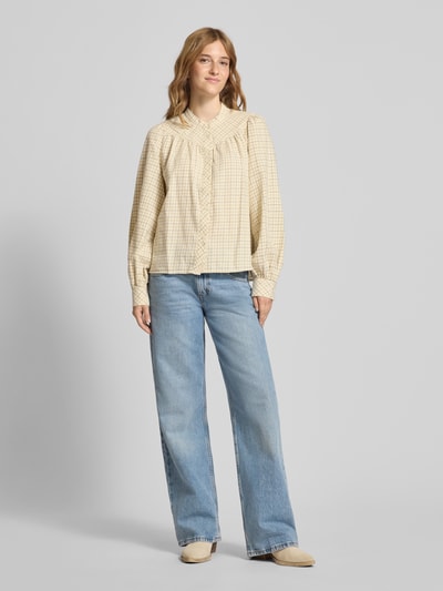 Marc O'Polo Denim Regular Fit Langarmbluse aus reiner Baumwolle Offwhite 1