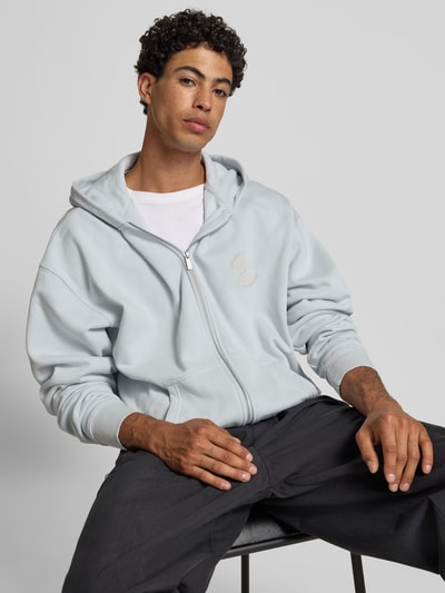 Pegador Bluza rozpinana o kroju oversized z kapturem model ‘Nuevo’ Jasnoniebieski 3