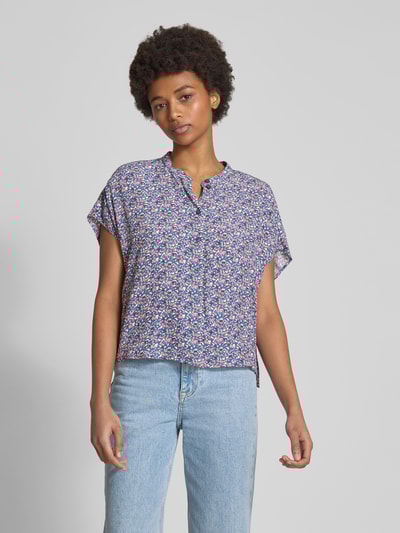 Marc O'Polo Denim Overhemdblouse met knoopsluiting Rookblauw - 4