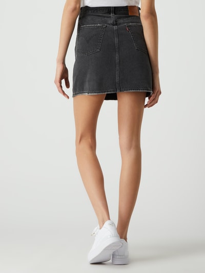 Levi's® High rise minirok van denim - Water<Less™  Zwart - 5