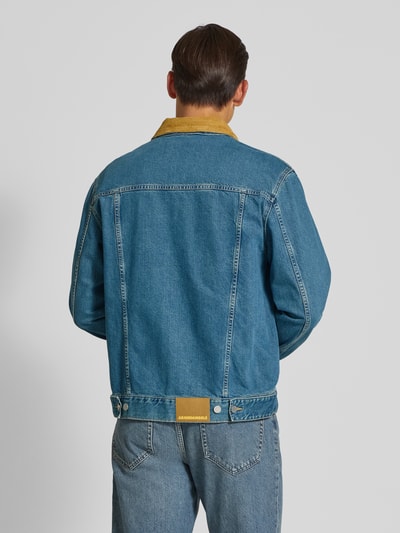 Armedangels Relaxed Fit Jeansjacke aus reiner Baumwolle Modell 'AASHTON' Blau 5