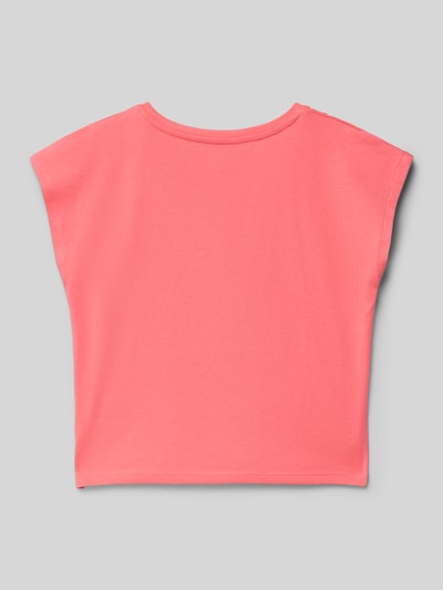 Tom Tailor Regular Fit T-Shirt aus reiner Baumwolle Koralle 3