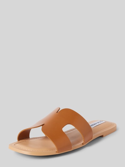 Steve Madden Slippers met brede schachtbrug, model 'ZARNIA' Cognac - 1