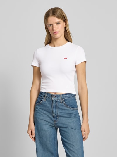 Levi's® T-shirt z detalem z logo Biały 4
