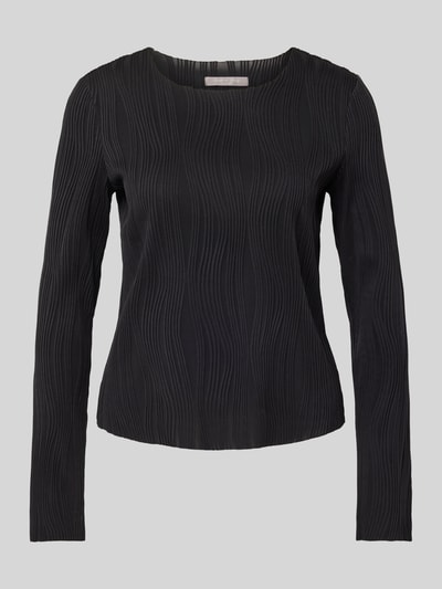 Christian Berg Woman Selection Longsleeve mit Strukturmuster Black 2