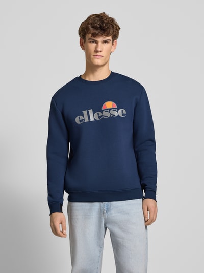 Ellesse Sweatshirt mit Label-Print Modell 'CORVARO' Marine 4