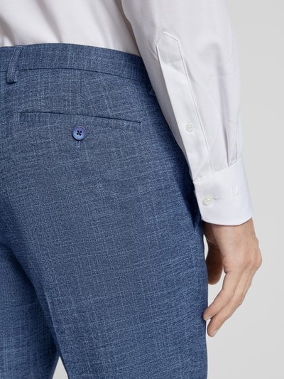 MCNEAL Spodnie do garnituru o kroju slim fit z tkanym wzorem model ‘Steve’ Ciemnoniebieski 3