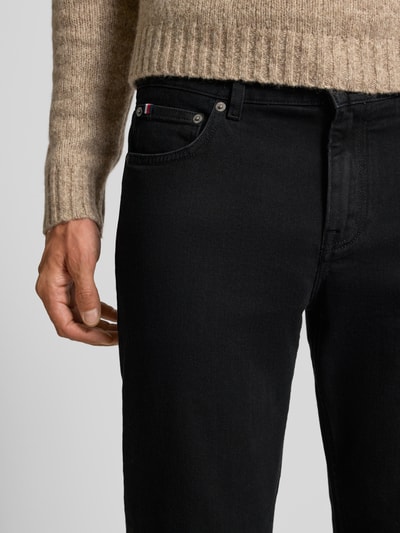 Tommy Hilfiger Straight Fit Jeans aus Baumwoll-Mix Modell 'DENTON' Black 3