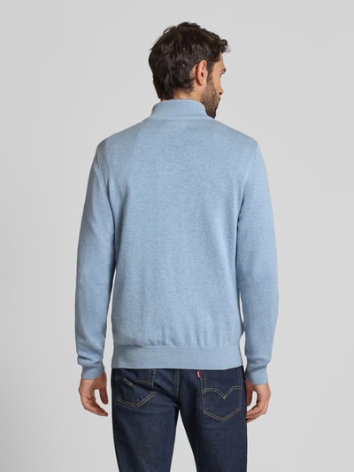 Barbour Strickpullover mit gerippten Abschlüssen Hellblau 5