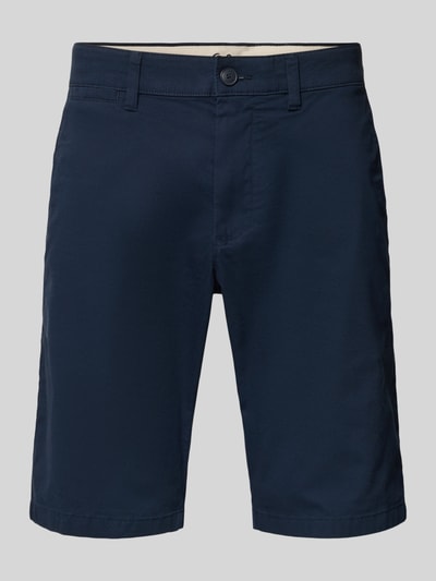 Produktfoto, Regular Fit Bermudas aus Baumwoll-Mix Modell 'PHOENIX' von s.Oliver RED LABEL, granatowy, materiał typu twill, 5 kieszeni, pasek, gładka faktura