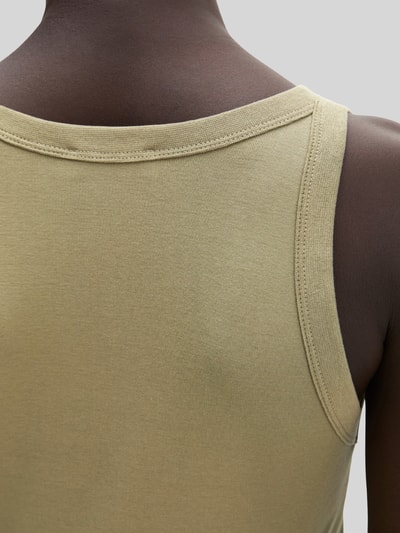 Marc O'Polo Slim Fit Top aus reiner Baumwolle Oliv 3
