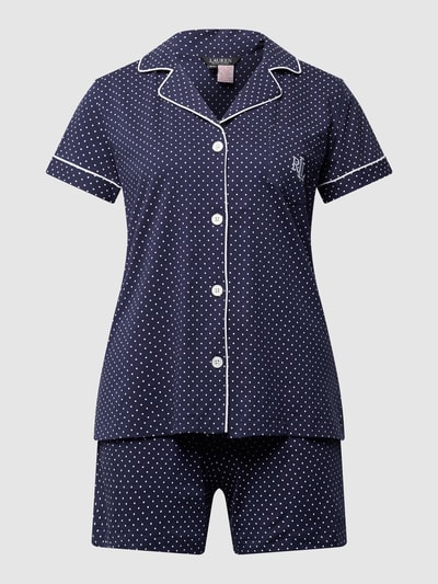 Lauren Ralph Lauren Pyjama aus Baumwolle Dunkelblau 2