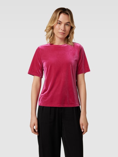 Jake*s Collection T-Shirt mit Rundhalsausschnitt Fuchsia 4