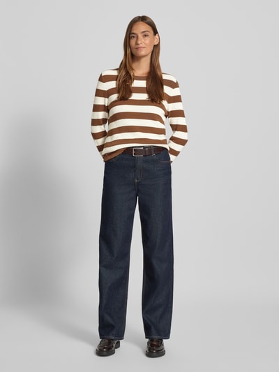 Christian Berg Woman Grof gebreide pullover Cognac - 1