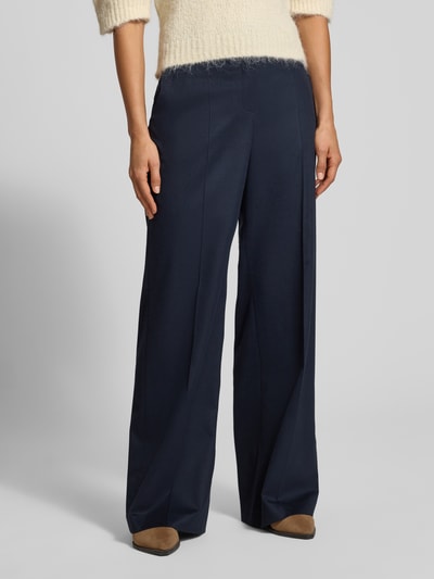 Raffaello Rossi Wide Leg Chino mit Viskose-Woll-Anteil Modell 'MILARA' Marine 4