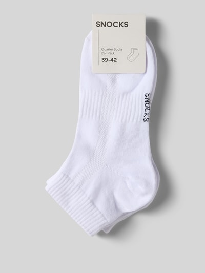 SNOCKS Socken mit elastischem Bund im 2er-Pack Weiss 1