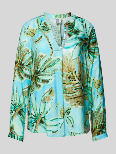 Emily Van den Bergh Bluse mit Allover-Muster Ocean 2