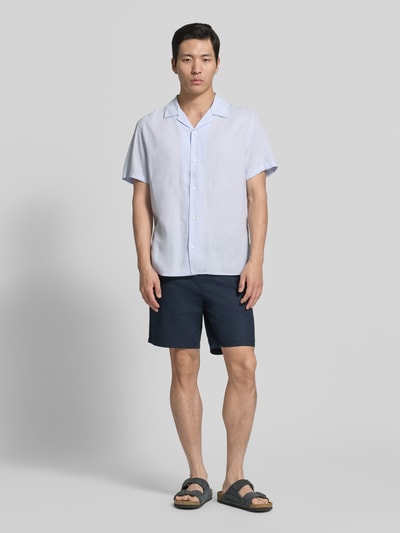 CK Calvin Klein Regular Fit Freizeithemd aus Leinen-Lyocell-Mix Sky 1