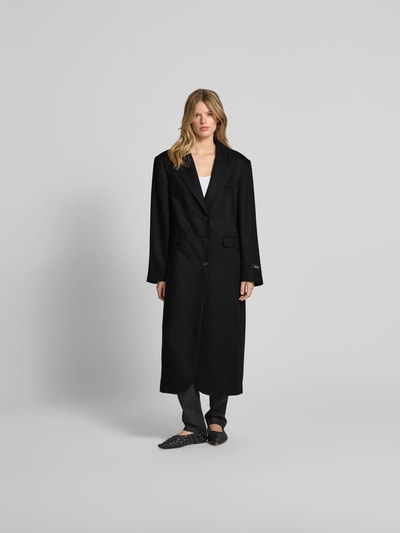 black palms Mantel mit Reverskragen Dunkelgrau 4