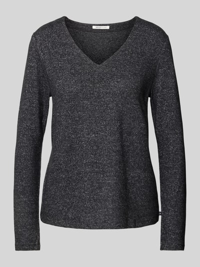 Tom Tailor Denim Regular Fit Strickpullover mit Viskose Anthrazit 2