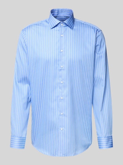 SEIDENSTICKER REGULAR FIT Koszula biznesowa o kroju regular fit z kołnierzykiem typu kent Błękitny 2