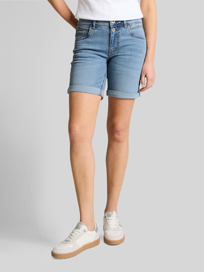 Tom Tailor Regular Fit Jeansshorts mit Knopf Detail Hellblau 4