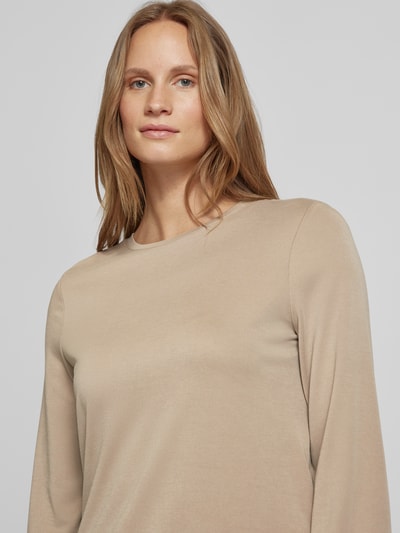 Jake*s Casual Longsleeve mit Rundhalsausschnitt Schlamm 3