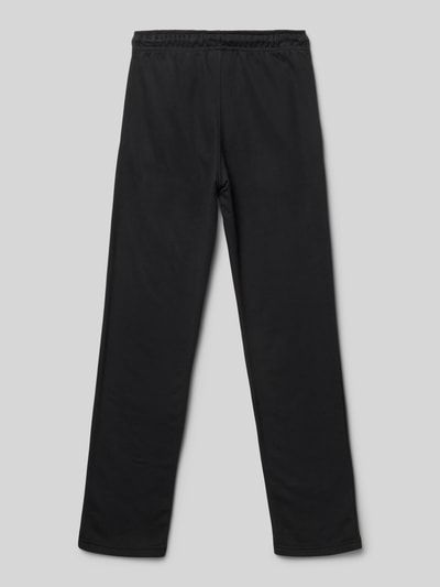 Productfoto, Sweatpants mit Label-Stitching van CHAMPION in zwart, katoenmix, regular fit, elastische tailleband en trekkoord, 64 cm binnenbeenlengte maat 140