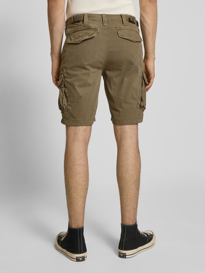 Superdry Korte cargobroek met labeldetail Olijfgroen - 5