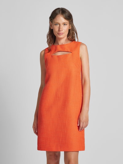 Marc Cain Knielange jurk met cut-out Koraal - 4