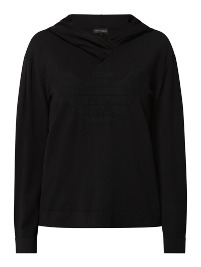 Emporio Armani Hoodie met logo Zwart - 2