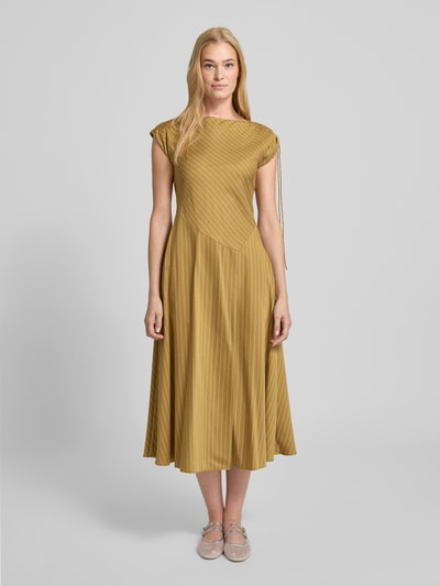 MAX&Co. Tailliertes Cocktailkleid aus Viskose-Mix Modell 'EDMOND' Camel 4