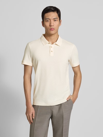 JOOP! COLLECTION Poloshirt mit kurzer Knopfleiste Modell 'Roni' Offwhite 4