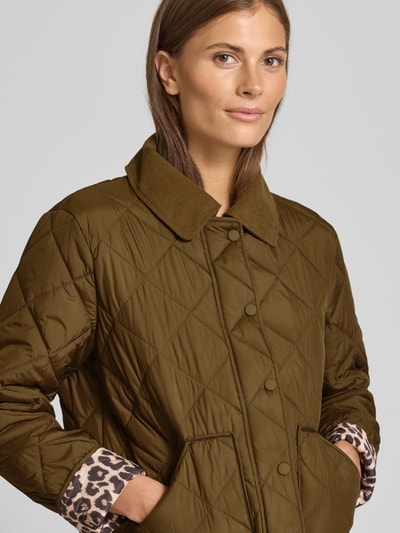 Christian Berg Woman Selection Steppjacke mit Strukturmuster Oliv 3