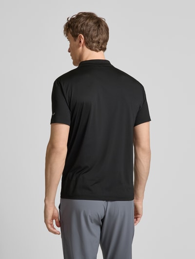 EA7 Emporio Armani Slim Fit Poloshirt mit Label-Print Black 5