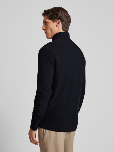 Casual Friday Gebreide pullover met schipperskraag, model 'Karl' Marineblauw - 5