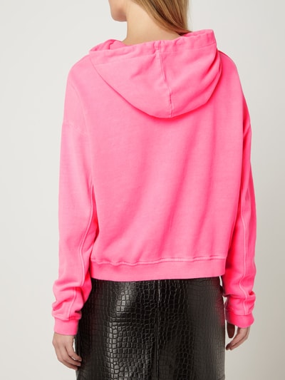 Review Hoodie mit Logo-Print  Neon Pink 5