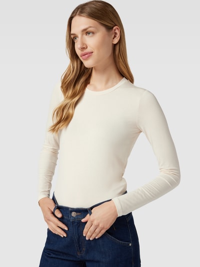 Weekend Max Mara Longsleeve mit Rundhalsausschnitt Modell 'MULTIE' Ecru 3