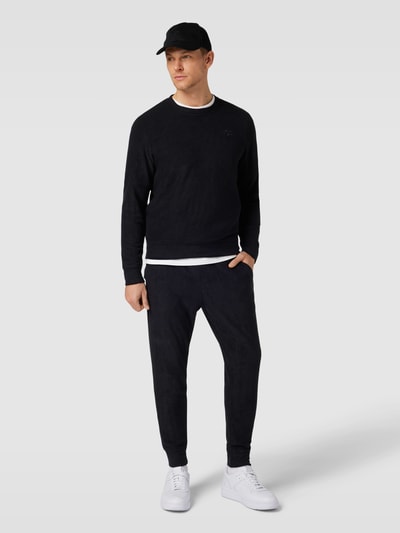 UGG Sweatshirt mit Label-Stitching Black 1