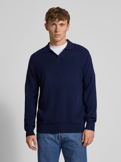 Christian Berg Men Strickpullover aus Woll-Kaschmir-Mix Marine 4