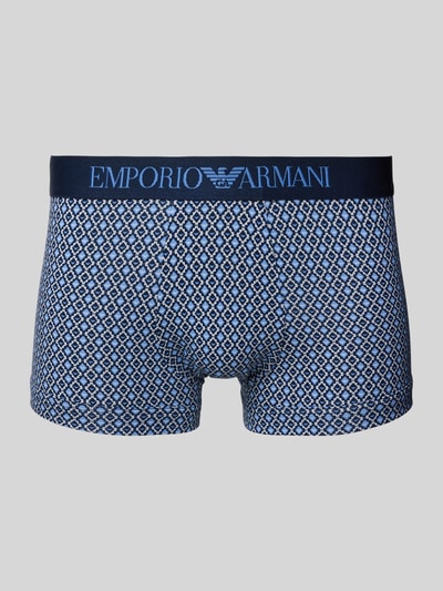 Emporio Armani Boxershort met elastische band met logo Bleu - 1