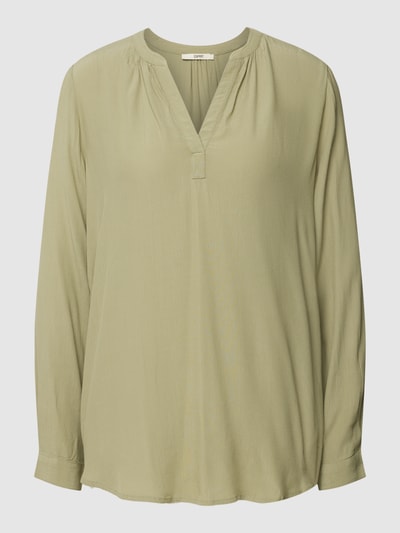 Esprit Bluse mit Tunikakragen Khaki 2