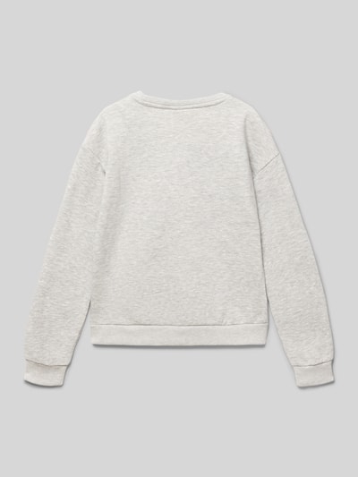 Only Regular fit sweatshirt van een mix van katoen en viscose, model 'YDA LIFE XMAS' Middengrijs gemêleerd - 3