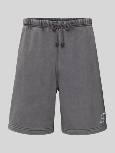 CHAMPION Regular Fit Bermudas mit Label-Stitching Anthrazit 2