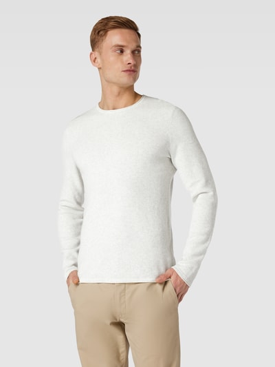 MCNEAL Strickpullover mit Strukturmuster Offwhite Melange 4