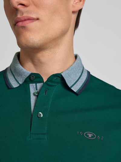 Tom Tailor Regular Fit Poloshirt aus Baumwoll-Mix Dunkelgruen 3