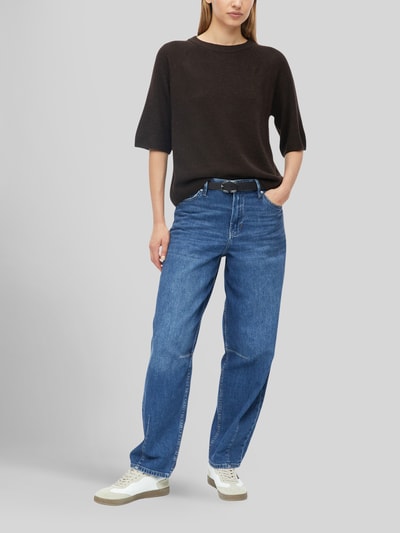 s.Oliver RED LABEL relaxed fit pullover met alpaca-aandeel Donkerbruin - 1