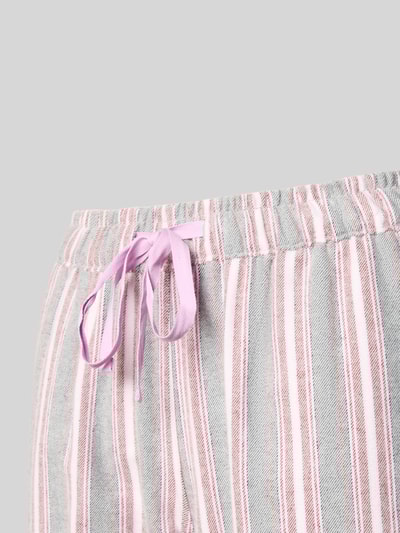 Schiesser Spodnie od piżamy z elastycznym pasem i tunelem Jasnofioletowy 2