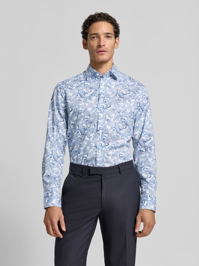 OLYMP Modern Fit Businesshemd aus reiner Baumwolle Bleu 4