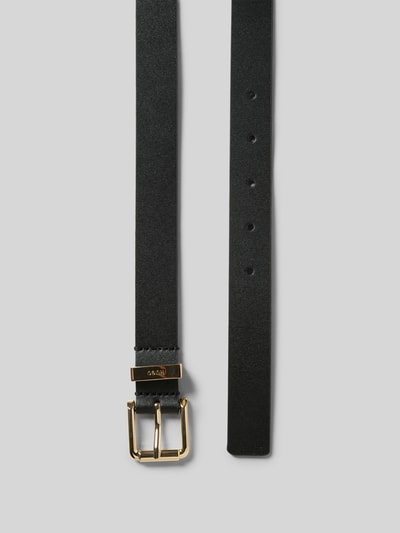 HUGO Gürtel aus echtem Rindsleder Modell 'PALM-MLOOP' Black 3